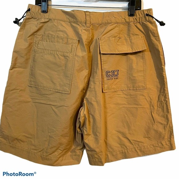 Calvin Klein Jeans Bermuda Shorts Men Large Brown - Picture 4 of 8